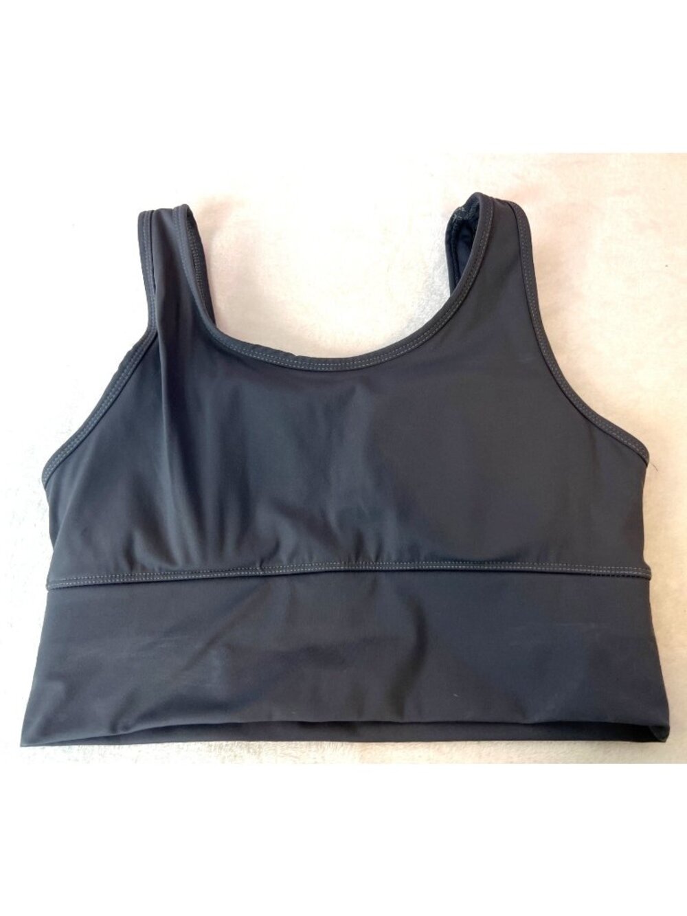 Nine Bull M Active Wear Sports Bra Dark Gray Yoga Workout Removeable Pads